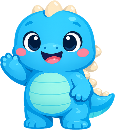 Dino waving
